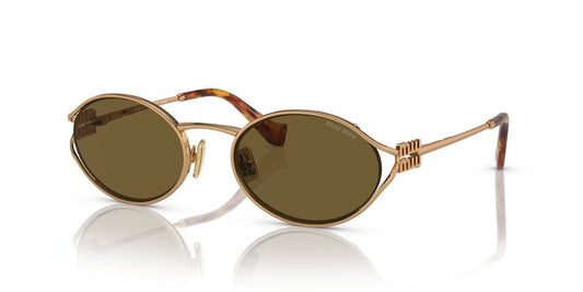 Aros De Sol Miu Miu Mu 52Ys Brass Gold