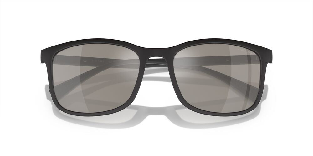 Aros De Sol Prada Linea Rossa Ps 01Ts Black Rubber