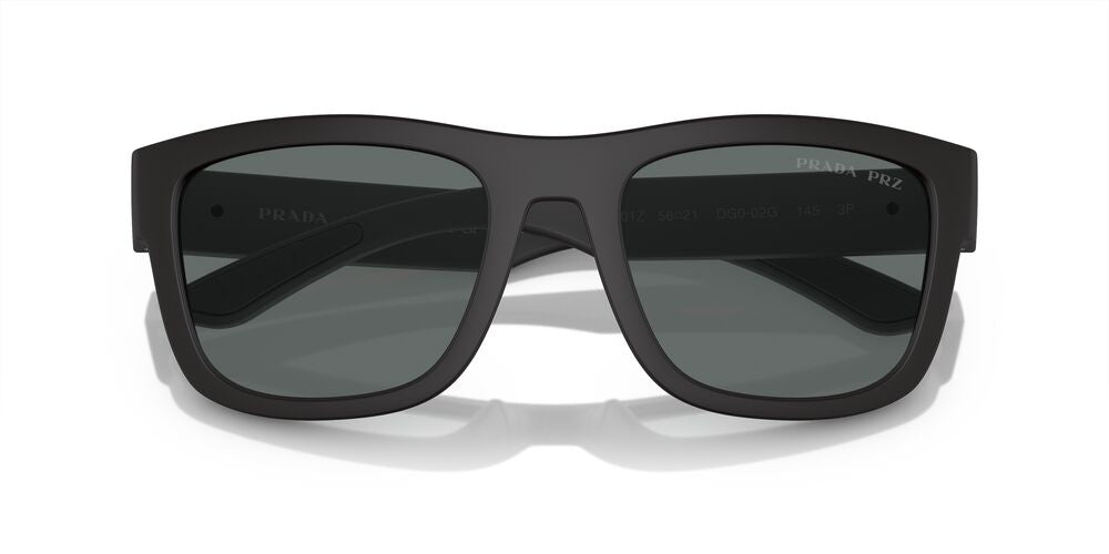 Aros De Sol Prada Linea Rossa Ps 01Zs Black Rubber