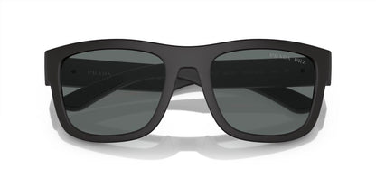 Aros De Sol Prada Linea Rossa Ps 01Zs Black Rubber