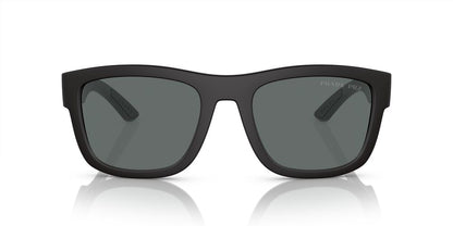 Aros De Sol Prada Linea Rossa Ps 01Zs Black Rubber