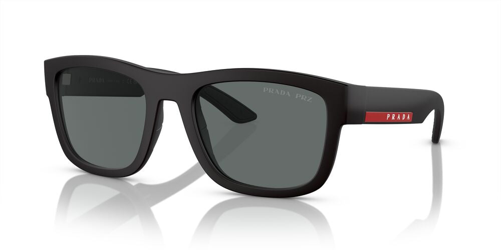 Aros De Sol Prada Linea Rossa Ps 01Zs Black Rubber
