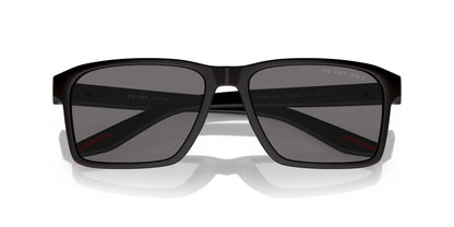 Aros De Sol Prada Linea Rossa Ps 05Ys Black Rubber