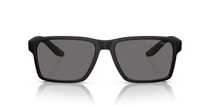 Aros De Sol Prada Linea Rossa Ps 05Ys Black Rubber