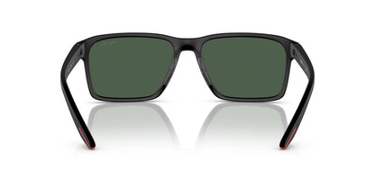 Aros De Sol Prada Linea Rossa Ps 05Ys Black Rubber
