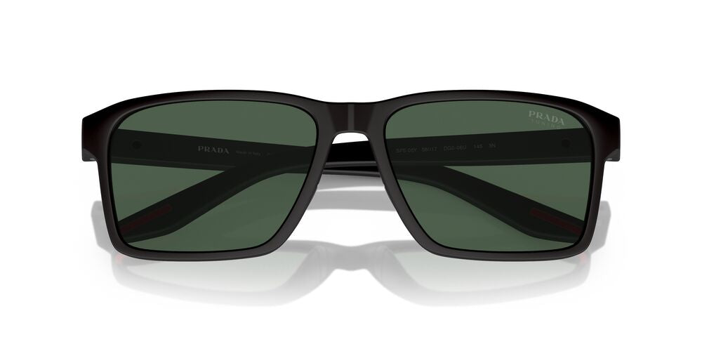 Aros De Sol Prada Linea Rossa Ps 05Ys Black Rubber