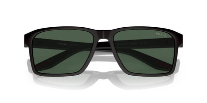 Aros De Sol Prada Linea Rossa Ps 05Ys Black Rubber