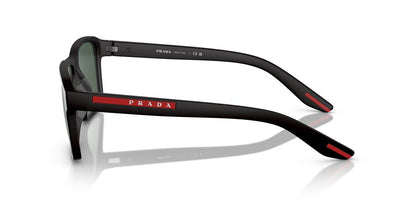 Aros De Sol Prada Linea Rossa Ps 05Ys Black Rubber