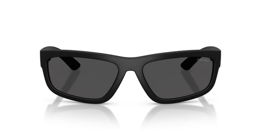 Aros De Sol Prada Linea Rossa Ps 05Zs Black Rubbered