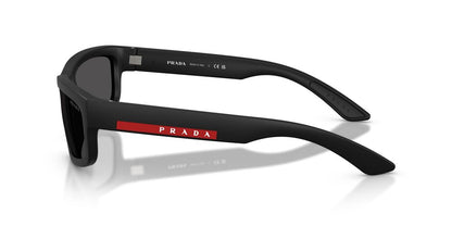 Aros De Sol Prada Linea Rossa Ps 05Zs Black Rubbered