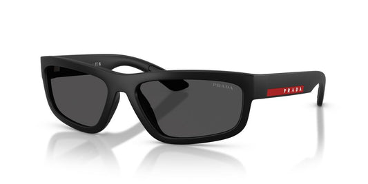 Aros De Sol Prada Linea Rossa Ps 05Zs Black Rubbered