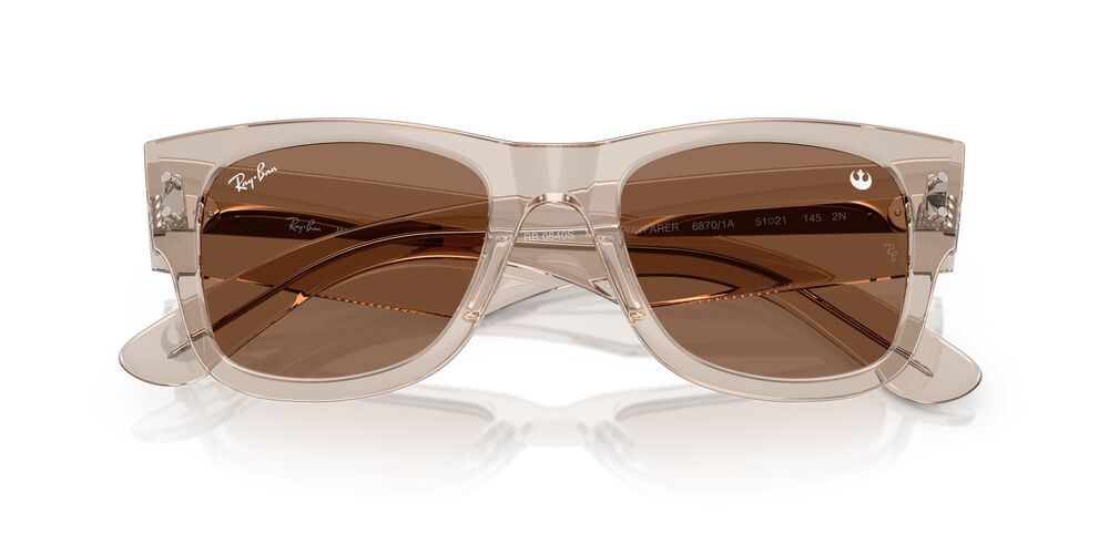 Aros De Sol Ray-Ban RB0840S Transparent Light Brown