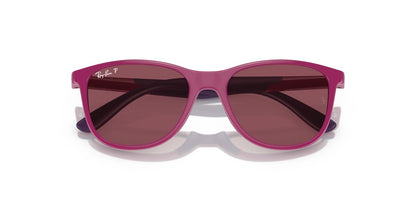 Aros De Sol Ray-Ban Junior Rj9077S Fucsia On Rubber Violet