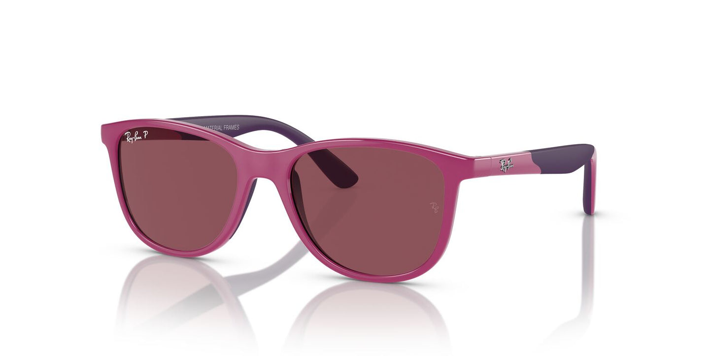 Aros De Sol Ray-Ban Junior Rj9077S Fucsia On Rubber Violet