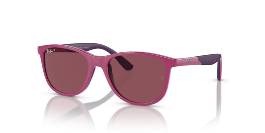 Aros De Sol Ray-Ban Junior Rj9077S Fucsia On Rubber Violet