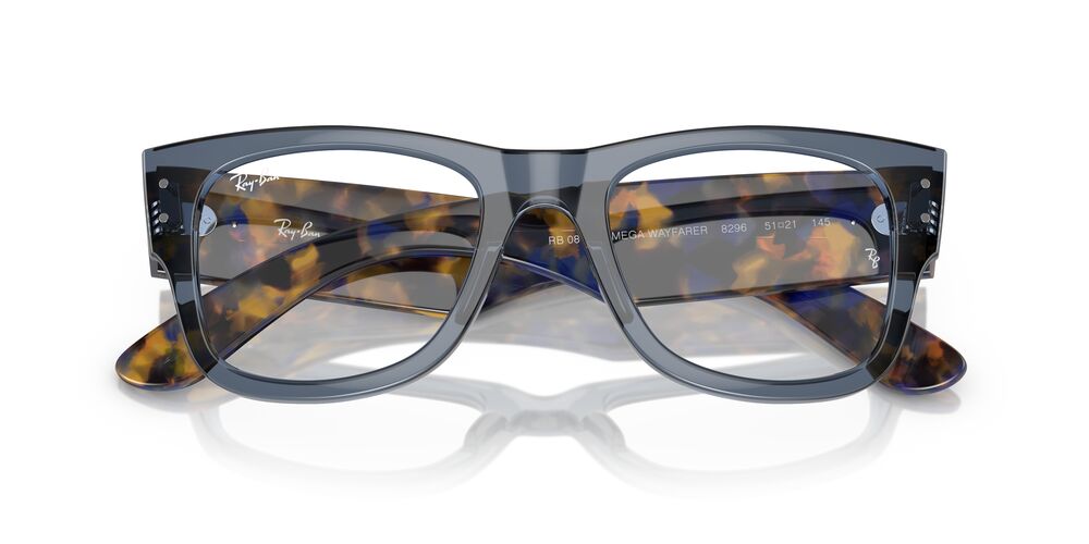 Aros Oftálmicos Ray-Ban Rx0840V Clear Oscuro Azul
