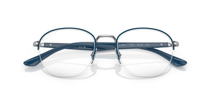 Aros Oftálmicos Ray-Ban Rx6487 Azul Vallarta On Silver