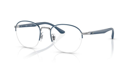 Aros Oftálmicos Ray-Ban Rx6487 Azul Vallarta On Silver
