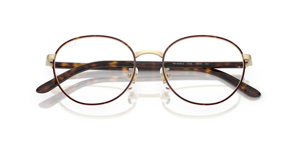 Aros Oftálmicos Ray-Ban Rx6538D Havana On Pale Dorado