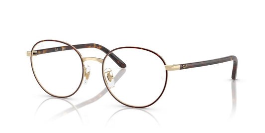 Aros Oftálmicos Ray-Ban Rx6538D Havana On Pale Dorado