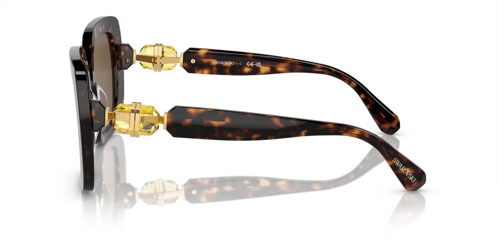 Aros De Sol Swarovski Sk6001 Havana