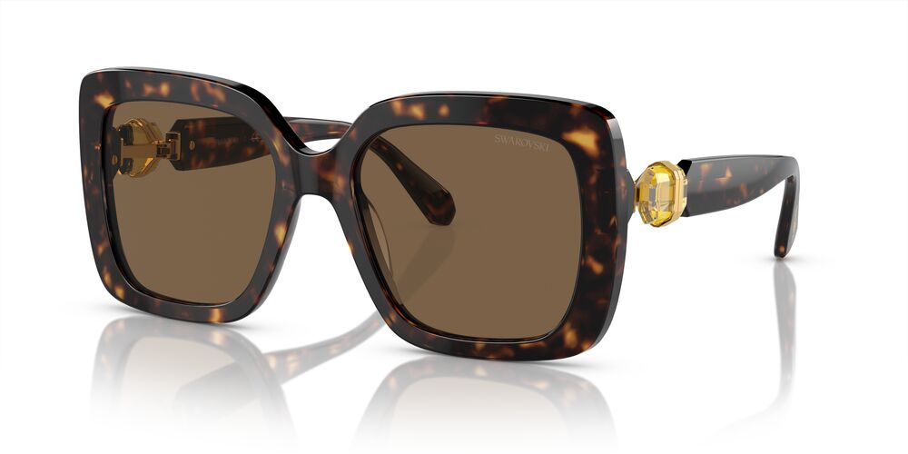 Aros De Sol Swarovski Sk6001 Havana