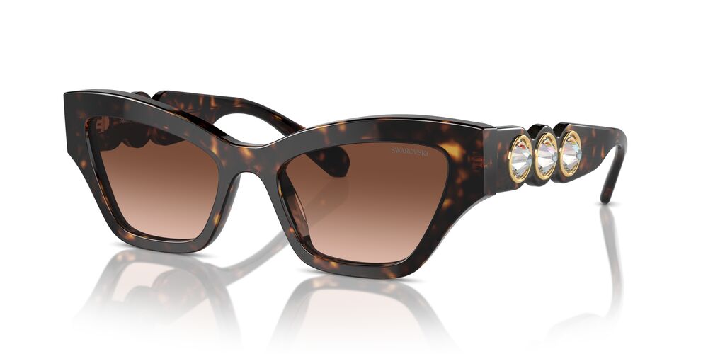 Aros De Sol Swarovski Sk6021 Havana