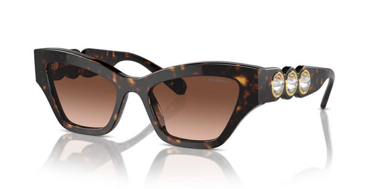 Aros De Sol Swarovski Sk6021 Havana