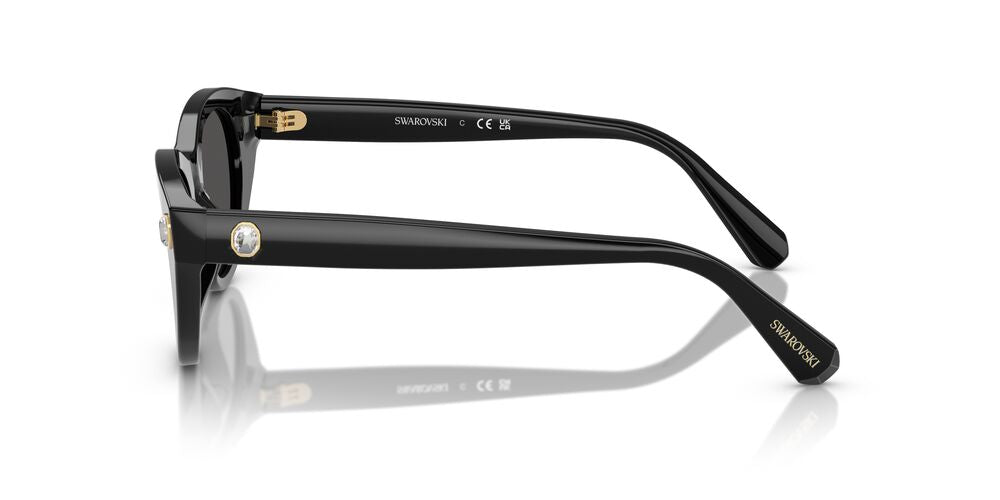 Aros De Sol Swarovski Sk6025 Black