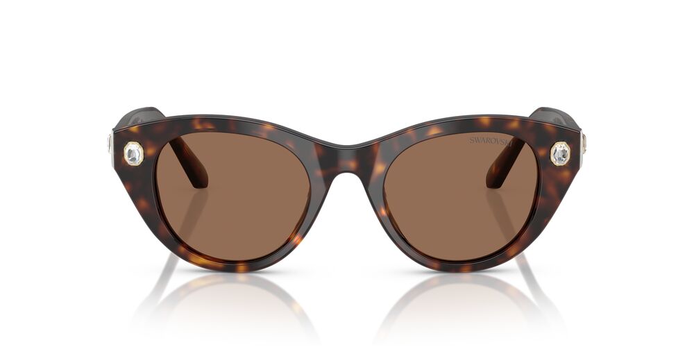 Aros De Sol Swarovski Sk6025 Havana