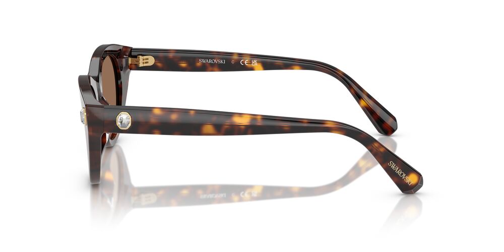 Aros De Sol Swarovski Sk6025 Havana