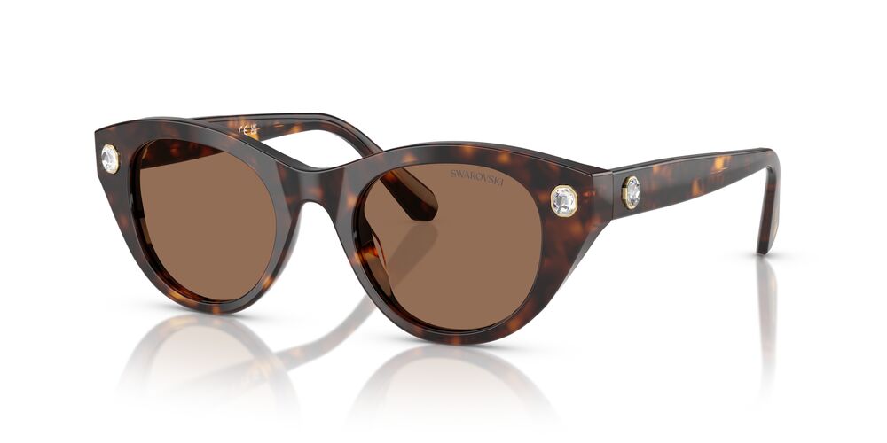 Aros De Sol Swarovski Sk6025 Havana