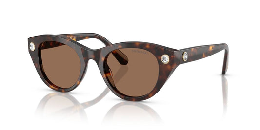 Aros De Sol Swarovski Sk6025 Havana
