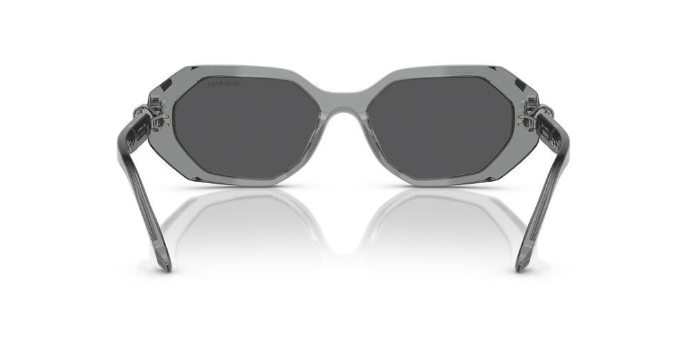 Aros De Sol Swarovski Sk6028 Transparent Dark Grey