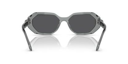 Aros De Sol Swarovski Sk6028 Transparent Dark Grey