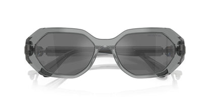 Aros De Sol Swarovski Sk6028 Transparent Dark Grey