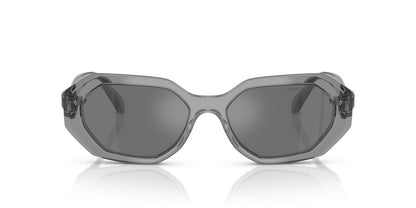 Aros De Sol Swarovski Sk6028 Transparent Dark Grey