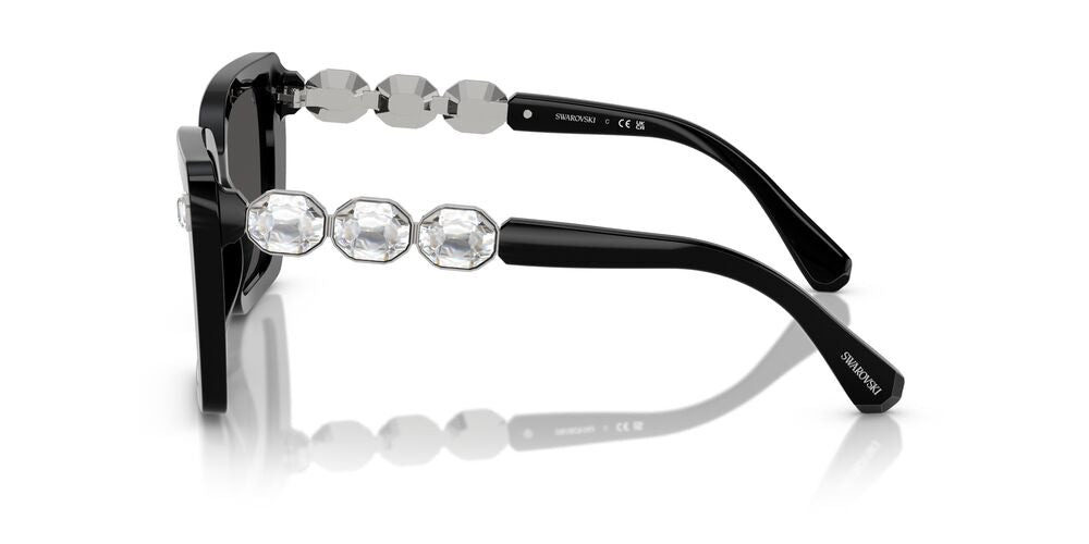 Aros De Sol Swarovski Sk6032 Black