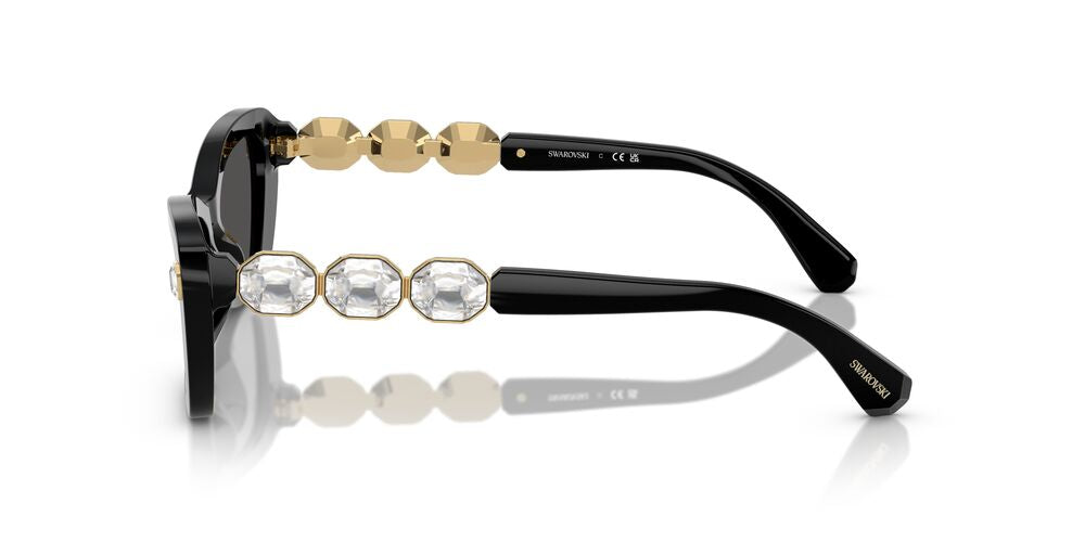 Aros De Sol Swarovski Sk6033 Black