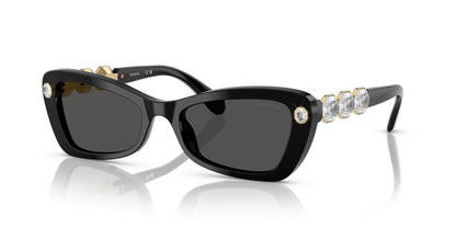 Aros De Sol Swarovski Sk6033 Black