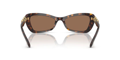 Aros De Sol Swarovski Sk6033 Havana