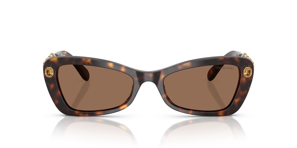 Aros De Sol Swarovski Sk6033 Havana