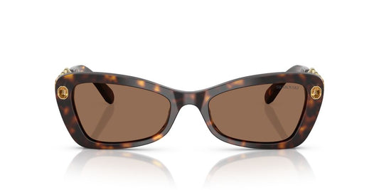 Aros De Sol Swarovski Sk6033 Havana