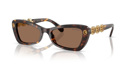 Aros De Sol Swarovski Sk6033 Havana