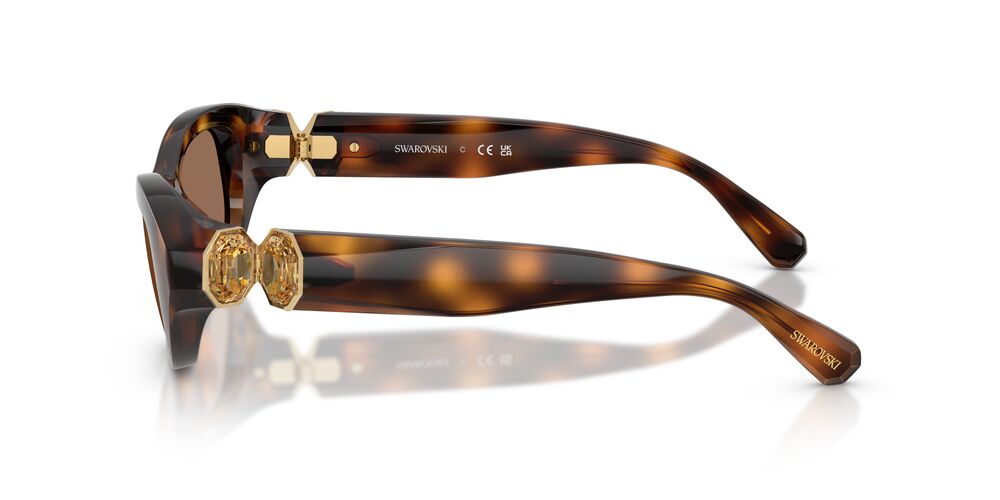 Aros De Sol Swarovski Sk6036U Havana