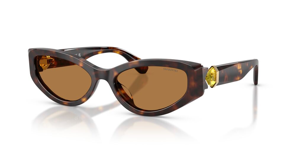 Aros De Sol Swarovski SK6045U Havana