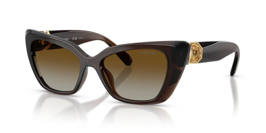 Aros De Sol Swarovski SK6047 Transparent Brown