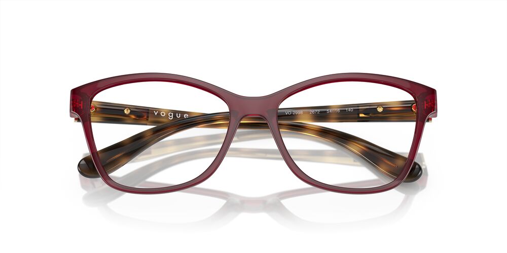 Aros Oftálmicos Vogue Vo2998 Opal Oscuro Rojo