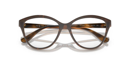 Aros Oftálmicos Vogue Vo5489 Top Havana/Clear Cafe