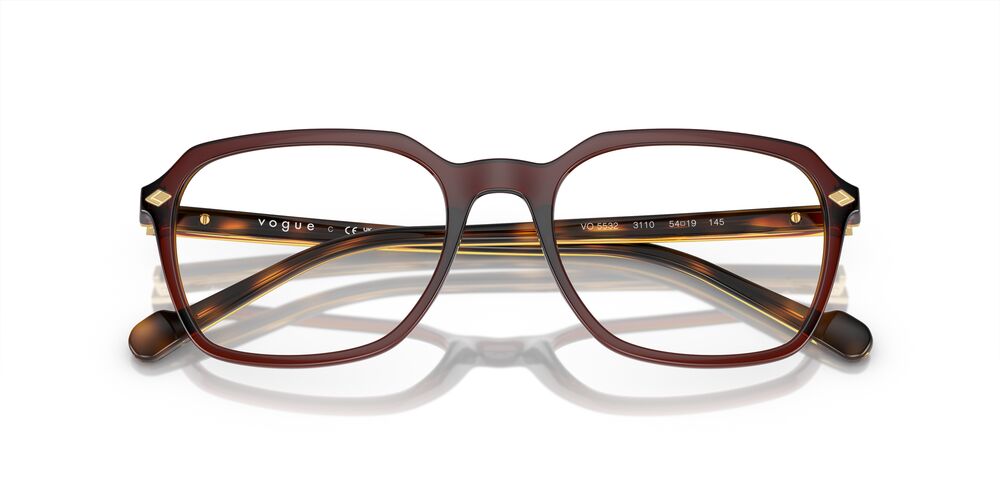 Aros Oftálmicos Vogue Vo5532 Clear Oscuro Cafe